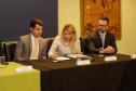 Curitiba, 17 de junho de 2024 - O governador Carlos Massa Ratinho Jr., anuncia a liberação de verbas para pavimentação, restauração de praça e obras de saneamento em Curitiba.