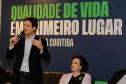 Curitiba, 17 de junho de 2024 - O governador Carlos Massa Ratinho Jr., anuncia a liberação de verbas para pavimentação, restauração de praça e obras de saneamento em Curitiba.