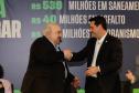 Curitiba, 17 de junho de 2024 - O governador Carlos Massa Ratinho Jr., anuncia a liberação de verbas para pavimentação, restauração de praça e obras de saneamento em Curitiba.