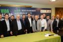 Curitiba, 17 de junho de 2024 - O governador Carlos Massa Ratinho Jr., anuncia a liberação de verbas para pavimentação, restauração de praça e obras de saneamento em Curitiba.