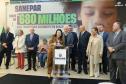 O governador em exercício Darci Piana e o presidente da Sanepar, Wilson Bley, anunciam nesta terça-feira (02) um pacote de investimento em saneamento rural e urbano e distribuição de água, além da conclusão de obras emblemáticas do setor.