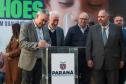 O governador em exercício Darci Piana e o presidente da Sanepar, Wilson Bley, anunciam nesta terça-feira (02) um pacote de investimento em saneamento rural e urbano e distribuição de água, além da conclusão de obras emblemáticas do setor.