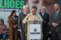 O governador em exercício Darci Piana e o presidente da Sanepar, Wilson Bley, anunciam nesta terça-feira (02) um pacote de investimento em saneamento rural e urbano e distribuição de água, além da conclusão de obras emblemáticas do setor.