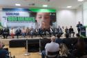 O governador em exercício Darci Piana e o presidente da Sanepar, Wilson Bley, anunciam nesta terça-feira (02) um pacote de investimento em saneamento rural e urbano e distribuição de água, além da conclusão de obras emblemáticas do setor.