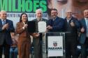 O governador em exercício Darci Piana e o presidente da Sanepar, Wilson Bley, anunciam nesta terça-feira (02) um pacote de investimento em saneamento rural e urbano e distribuição de água, além da conclusão de obras emblemáticas do setor.