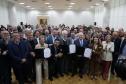 O governador em exercício Darci Piana e o presidente da Sanepar, Wilson Bley, anunciam nesta terça-feira (02) um pacote de investimento em saneamento rural e urbano e distribuição de água, além da conclusão de obras emblemáticas do setor.