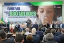 O governador em exercício Darci Piana e o presidente da Sanepar, Wilson Bley, anunciam nesta terça-feira (02) um pacote de investimento em saneamento rural e urbano e distribuição de água, além da conclusão de obras emblemáticas do setor.