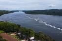 Rio Iguaçu em Capanema, no sudoeste do Paraná divisa com o Parque Nacional do Iguaçu é uma área protegida brasileira, do grupo das Unidades de Conservação. 