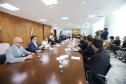 O governador Carlos Massa Ratinho Junior recepcionou nesta segunda-feira (19), no Palácio Iguaçu, uma comitiva do Centro de Desenvolvimento de Computação Avançada (C-DAC), instituição indiana que é referência em pesquisa e desenvolvimento de alta tecnologia.