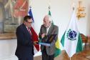 O vice-governador Darci Piana recebe nesta terca-feira (20), o embaixador da Costa Rica, Norman Lizano no Palacio Iguacu.
