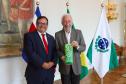 O vice-governador Darci Piana recebe nesta terca-feira (20), o embaixador da Costa Rica, Norman Lizano no Palacio Iguacu.