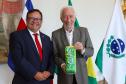O vice-governador Darci Piana recebe nesta terca-feira (20), o embaixador da Costa Rica, Norman Lizano no Palacio Iguacu.