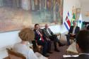O vice-governador Darci Piana recebe nesta terca-feira (20), o embaixador da Costa Rica, Norman Lizano no Palacio Iguacu.