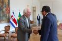 O vice-governador Darci Piana recebe nesta terca-feira (20), o embaixador da Costa Rica, Norman Lizano no Palacio Iguacu.