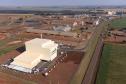 Campo Mourão, 16 de agosto de 2024 - O governador Carlos Massa Ratinho Junior participa da inauguração da indústria de rações e do lançamento da pedra fundamental da indústria de etanol e milho da Coamo em Campo Mourão. 