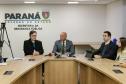 Entrevista coletiva na Secretaria Estadual de Segurança Pública (Sesp). Com a palavra o secretário estadual da Segurança Pública, Hudson Teixeira.
