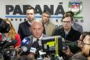 Curitiba, 12 de agosto de 2024 - Coletiva de imprensa na Secretaria Estadual de Segurançna Pública (Sesp) sobre a queda do avião em Vinhedos (SP).