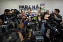Entrevista coletiva na Secretaria Estadual de Segurança Pública (Sesp). Com a palavra o secretário estadual da Segurança Pública, Hudson Teixeira.