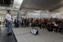 São José dos Pinhais, 20 de agosto de 2024 - O governador Carlos Massa Ratinho Junior inaugura o Terminal Metropolitano de São José dos Pinhais e assina a ordem de serviço para pavimentação da estrada que liga Mandirituba e São José dos Pinhais