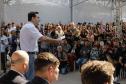 São José dos Pinhais, 20 de agosto de 2024 - O governador Carlos Massa Ratinho Junior inaugura o Terminal Metropolitano de São José dos Pinhais e assina a ordem de serviço para pavimentação da estrada que liga Mandirituba e São José dos Pinhais