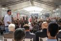 São José dos Pinhais, 20 de agosto de 2024 - O governador Carlos Massa Ratinho Junior inaugura o Terminal Metropolitano de São José dos Pinhais e assina a ordem de serviço para pavimentação da estrada que liga Mandirituba e São José dos Pinhais