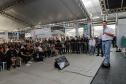 São José dos Pinhais, 20 de agosto de 2024 - O governador Carlos Massa Ratinho Junior inaugura o Terminal Metropolitano de São José dos Pinhais e assina a ordem de serviço para pavimentação da estrada que liga Mandirituba e São José dos Pinhais