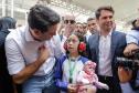 São José dos Pinhais, 20 de agosto de 2024 - O governador Carlos Massa Ratinho Junior inaugura o Terminal Metropolitano de São José dos Pinhais e assina a ordem de serviço para pavimentação da estrada que liga Mandirituba e São José dos Pinhais