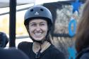 Curitibano Augusto Akio leva bronze olímpico e inspira nova geração de skatistas do Estado - Na foto, quem também realizou a preparação para os Jogos Olímpicos no CNTSK8 foi a skatista Dora Varella, natural de São Paulo