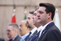 O governador Carlos Massa Ratinho Junior participou nesta quinta-feira (1º) da reunião do Conselho de Desenvolvimento e Integração Sul (Codesul), em Campo Grande (MS).