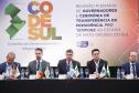 O governador Carlos Massa Ratinho Junior participou nesta quinta-feira (1º) da reunião do Conselho de Desenvolvimento e Integração Sul (Codesul), em Campo Grande (MS).