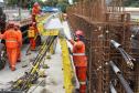 17,7% concluída, obra da Ponte de Guaratuba pode ser acompanhada em tempo real