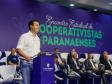 Governador Carlos Massa Ratinho participa da abertura do Encontro das Cooperativas Paranaenses.