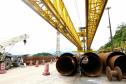 Com avanços na estrutura, Ponte de Guaratuba alcança 35,3% de execução