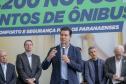 Trinta municípios paranaenses vão receber 1.200 novos abrigos de pontos de ônibus adquiridos pelo Governo do Estado por meio da Agência de Assuntos Metropolitanos do Paraná (Amep). O anúncio foi feito nesta terça-feira (22) pelo governador em exercício Darci Piana e envolve investimentos de R$ 7,4 milhões do orçamento estadual e de outros R$ 3,1 milhões de emendas indicadas por deputados estaduais.