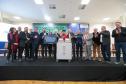 O governador em exercício Darci Piana participa nesta terça-feira (1), da entrega de 25.040 tablets para escolas da rede estadual