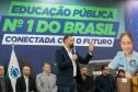 O governador em exercício Darci Piana participa nesta terça-feira (1), da entrega de 25.040 tablets para escolas da rede estadual