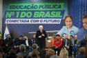 O governador em exercício Darci Piana participa nesta terça-feira (1), da entrega de 25.040 tablets para escolas da rede estadual