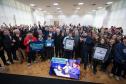O governador em exercício Darci Piana participa nesta terça-feira (1), da entrega de 25.040 tablets para escolas da rede estadual