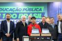 O governador em exercício Darci Piana participa nesta terça-feira (1), da entrega de 25.040 tablets para escolas da rede estadual