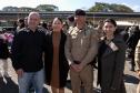 São José dos Pinhais, 11 de agosto de 2025 - A primeira dama do Paraná, Luciana Saito Massa, participa da formatura de Sargentos na Academia do Guatupê.