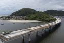 Com grande avanço no trecho estaiado, Ponte de Guaratuba chega a 85% de execução 