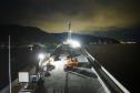 Em reta final, obras da Ponte de Guaratuba seguem inclusive no turno da noite