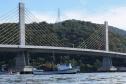 Estrtuturas sendo montada para a inauguracao nesta sexta-feira (1) da Ponte de Guaratuba