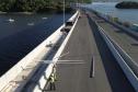 Ponte de Guaratuba já está 100% pavimentada e começa a ganhar iluminação final