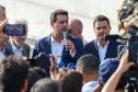 “Perseverança venceu o impossível”, diz Ratinho Junior na inauguração da Ponte de Guaratuba