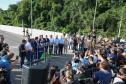 “Perseverança venceu o impossível”, diz Ratinho Junior na inauguração da Ponte de Guaratuba