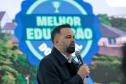 O governador Carlos Massa Ratinho Junior e o secretário da Educação, Roni Miranda, assinam nesta quarta-feira (24), o contrato do programa Mais Escolas Paraná