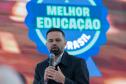 O governador Carlos Massa Ratinho Junior e o secretário da Educação, Roni Miranda, assinam nesta quarta-feira (24), o contrato do programa Mais Escolas Paraná