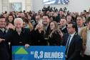 O governador Carlos Massa Ratinho Junior e o secretário da Educação, Roni Miranda, assinam nesta quarta-feira (24), o contrato do programa Mais Escolas Paraná