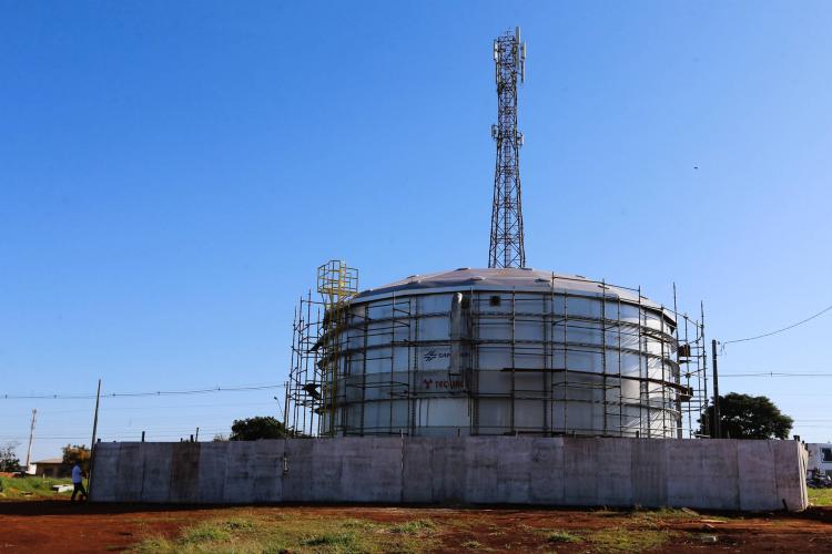 Novo reservatório de Cascavel será entregue em agosto